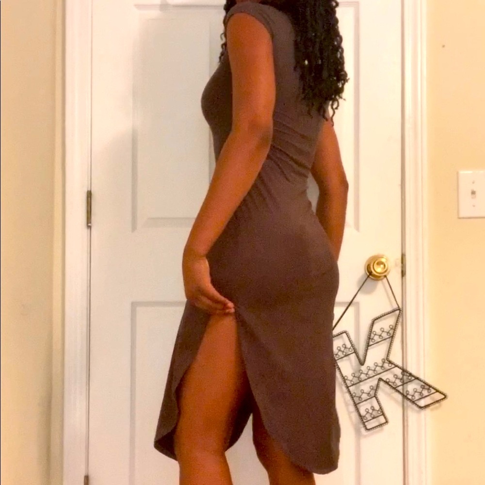 Olive green dress